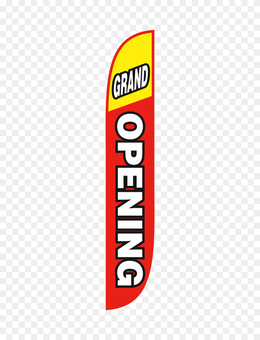 960x1280 Grand Opening Feather Flag Red Yellow - Grand Opening PNG