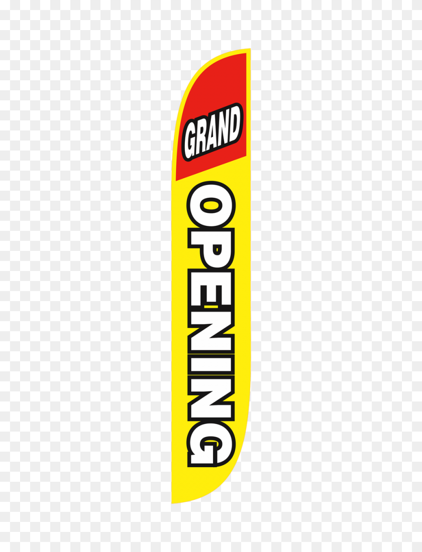 960x1280 Grand Opening Feather Flag Yellow Red - Grand Opening PNG