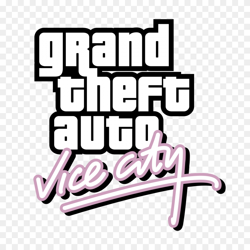 2400x2400 Grand Theft Auto Vice City Logo Png Transparent Vector - Gta PNG