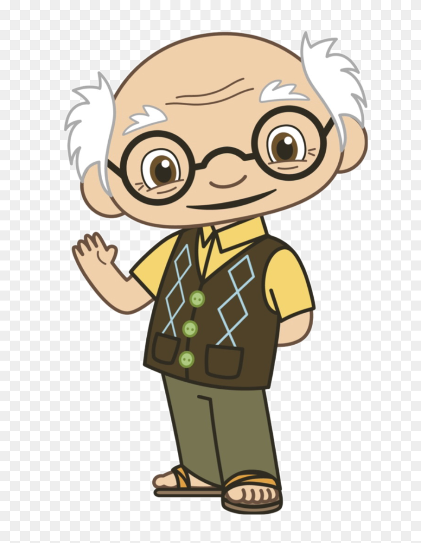 765x1024 Grandfather Clipart Of Winging - Grandparents Clipart
