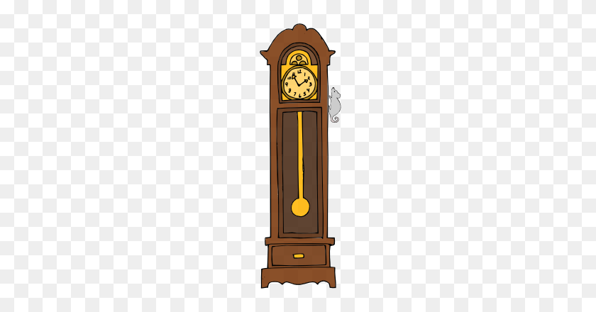 380x380 Grandfather Clock Clipart - Time Clipart