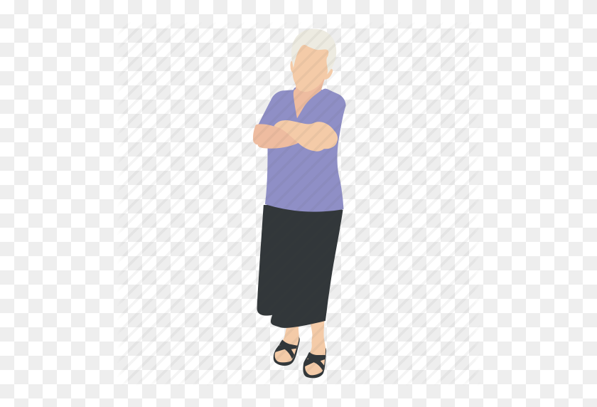 512x512 Abuela, Abuela, Madre, Anciana, Icono De Jubilado - Png Senior