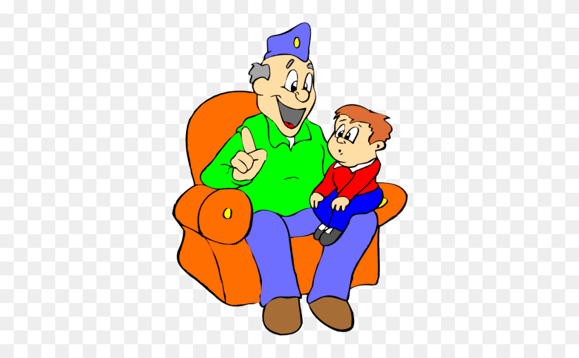 350x460 Abuela Y Niño Clipart Png Nice Clipart - Abuela Clipart