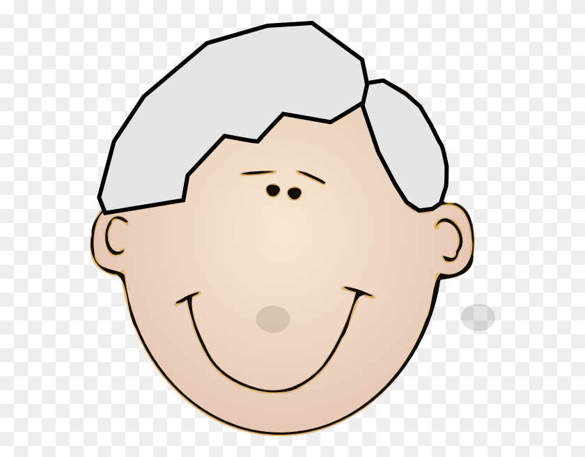582x596 Grandpa Face Clip Art - Grandfather Clipart