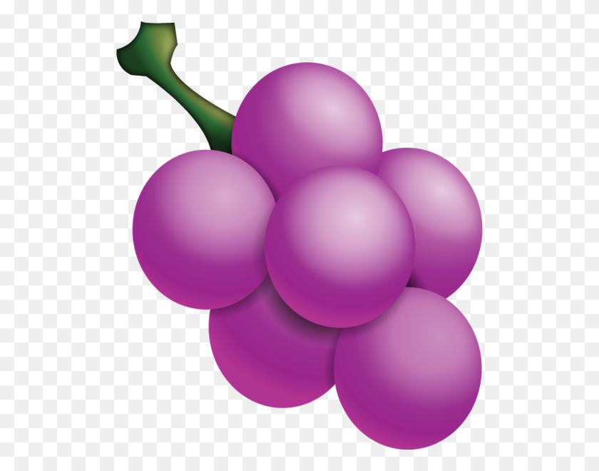 600x600 Grape Clipart Puple - Grapes Clipart PNG