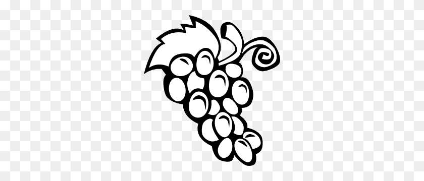 270x299 Grape Vine Clip Art - Spanish Clipart