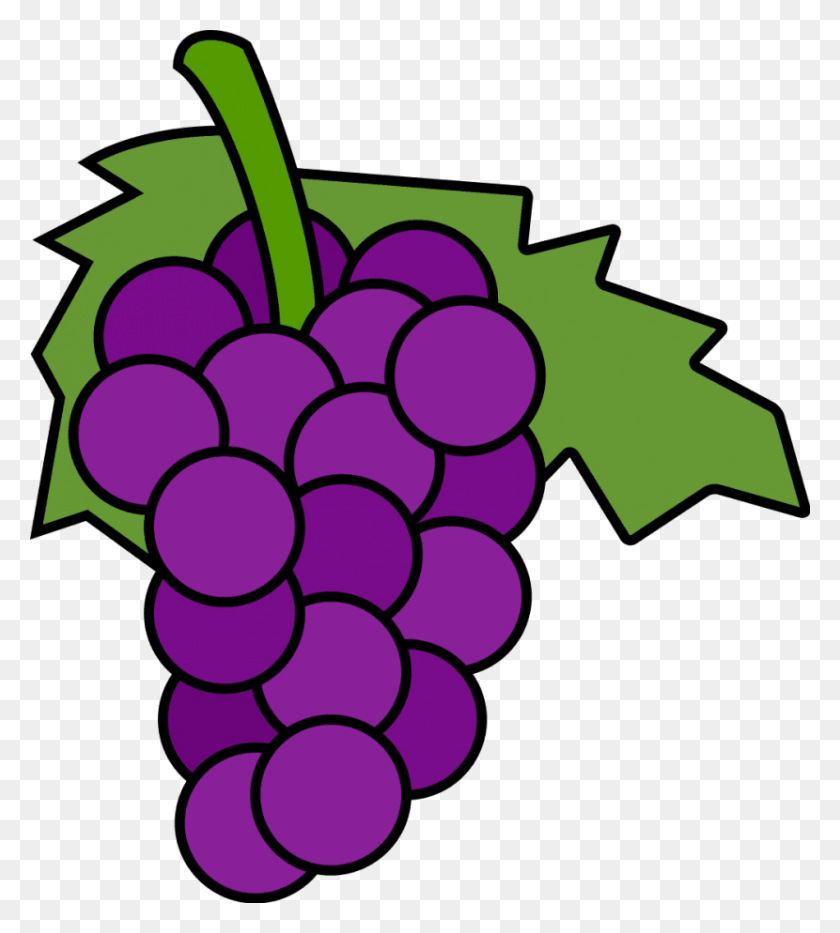 830x930 Grapes Clipart - Fruit Snack Clipart
