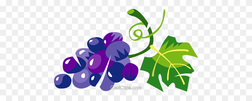 480x279 Grapes Royalty Free Vector Clip Art Illustration - Grapes Clipart
