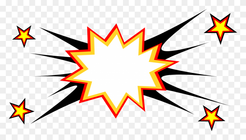 1024x551 Graphic - Comic Book Explosion PNG