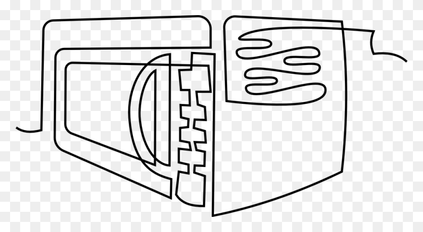 960x493 Graphic Cliparts - Oven Clipart Black And White