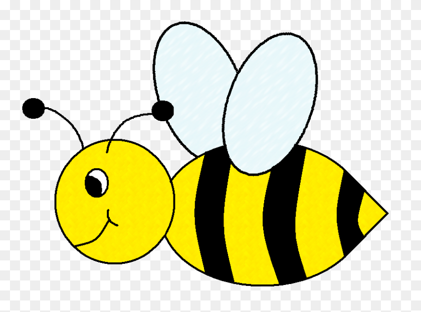 813x587 Gráficos - Cute Bumblebee Clipart