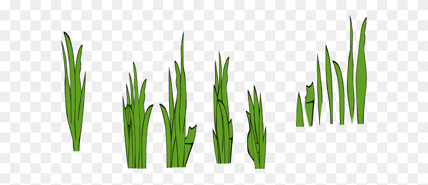 600x303 Grass Blades And Clumps Clip Art Free Vector - Blades Of Grass Clipart