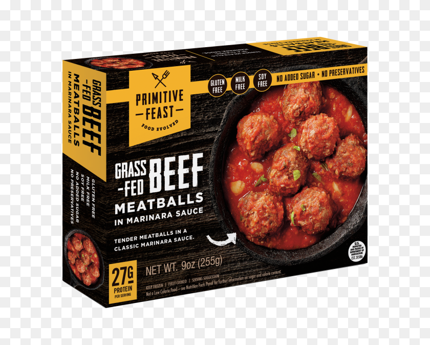 2100x1652 Grass Fed Beef Meatballs In Marinara Sauce The Natural Products - Meatball PNG