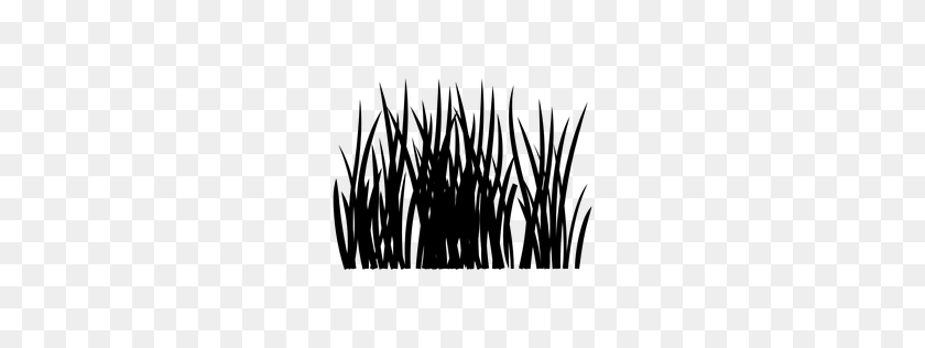 256x256 Grass Lawn Silhouette - Grass Silhouette PNG