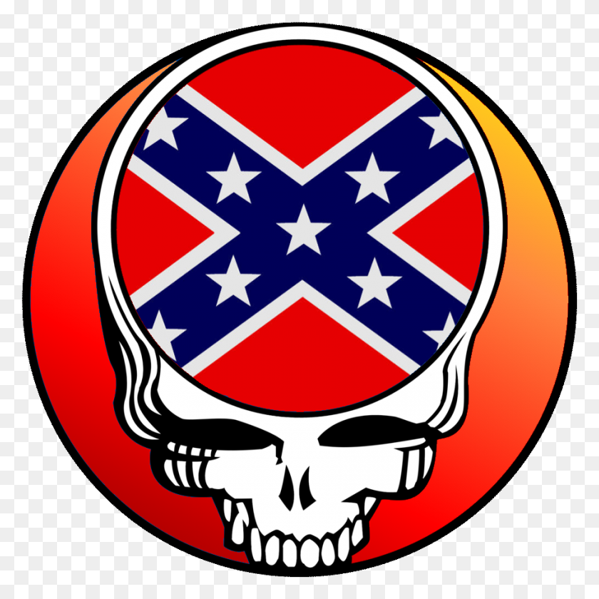 900x900 Grateful Dead Logo Dixie Skull Imágenes Gratis - Skull Logo Png