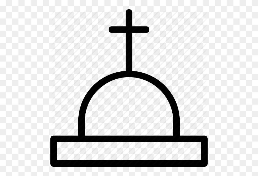 512x512 Grave, Graveyard, Holy Cross, Rip, Tombstone Icon - Rip Tombstone Clipart