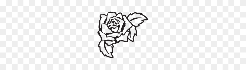 192x180 Gravemarker Clip Art Examples Of Roses Memorial Clip Art - Rose Clipart Black And White