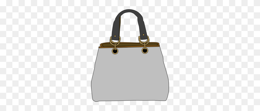 252x299 Gray Bag Clip Art - Handbag Clipart