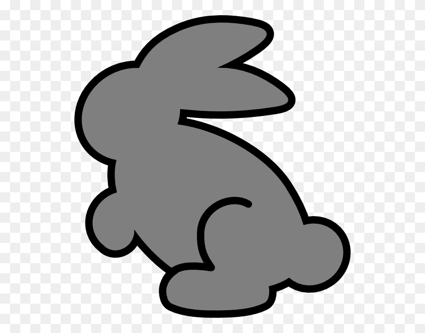 546x598 Gray Bunny Png Clip Arts For Web - White Bunny Clipart