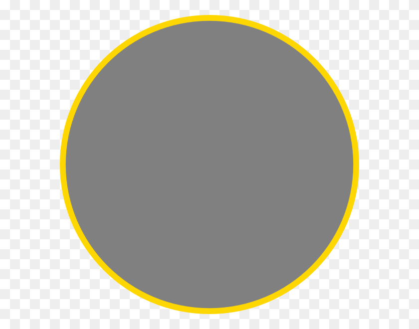 600x600 Gray Circle Clip Art - Gold Circle Clipart