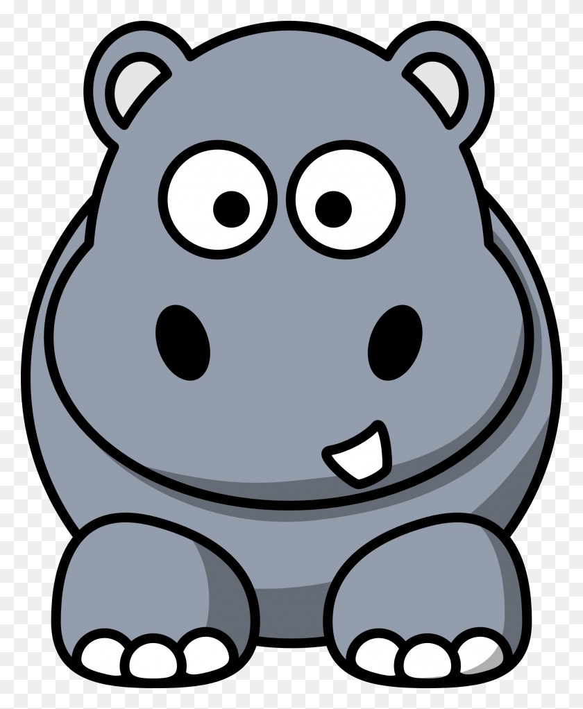 1979x2443 Hipopótamo Gris Clipart - Wombat Clipart