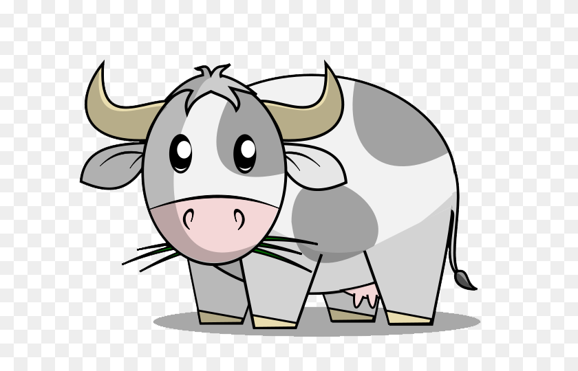640x480 Gray Cow Clipart, Explore Pictures - Cattle Clipart