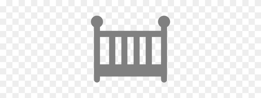 256x256 Gray Crib Icon - Crib PNG