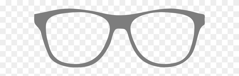 600x208 Gray Eye Glasses Clip Art - Eye Glasses Clipart