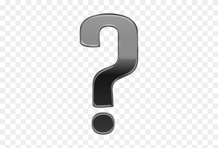 512x512 Gray Gradient Question Mark - Question PNG