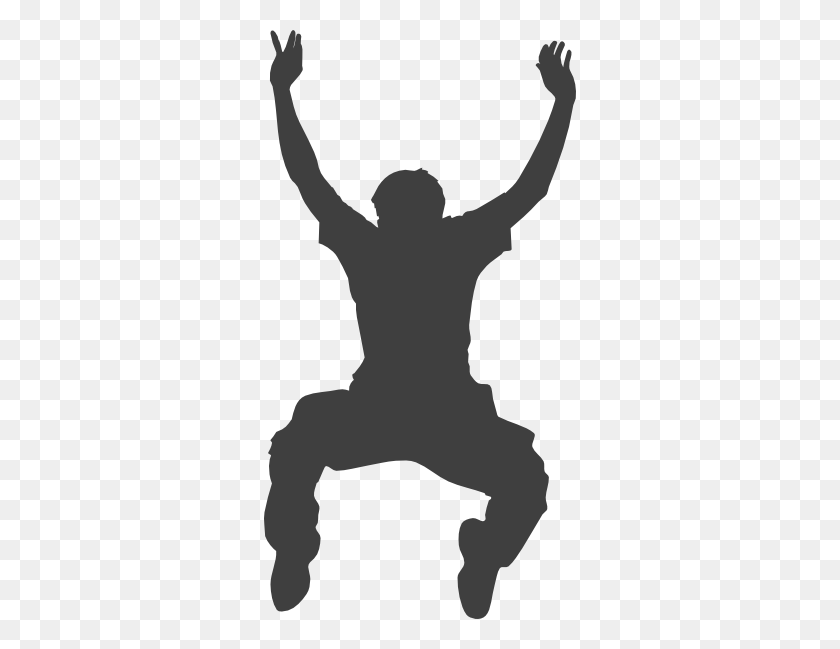 312x589 Gray Jumping Png Clip Arts For Web - Jumping PNG