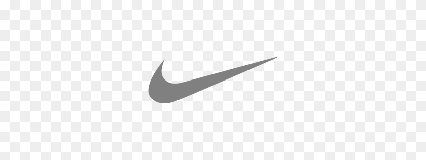 256x256 Gris Icono De Nike - Logotipo De Nike Png