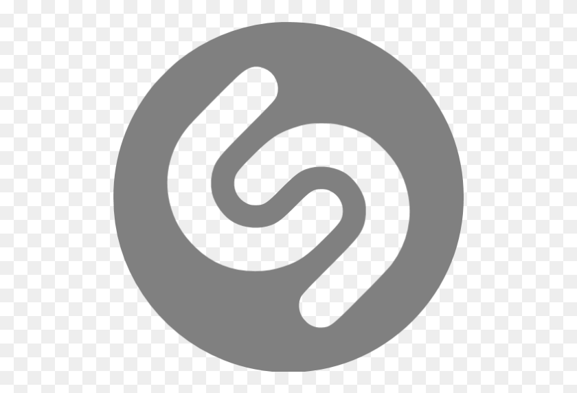 512x512 Gray Shazam Icon - Shazam PNG
