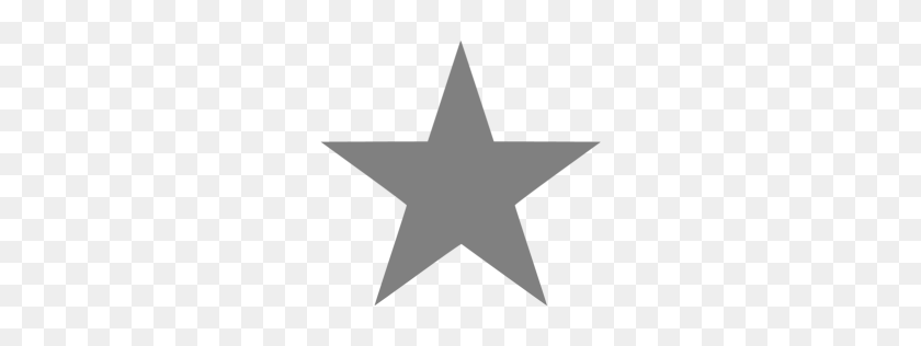 256x256 Gray Star Icon - Star Icon PNG