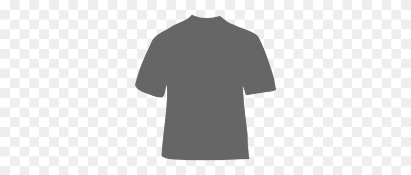 288x298 Gray T Shirt Clip Art - Blank T Shirt Clipart