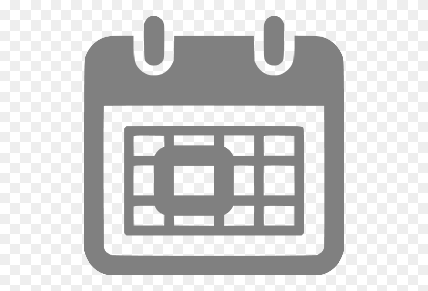 512x512 Серая Слеза Значок Календаря - Слеза Страницы Png