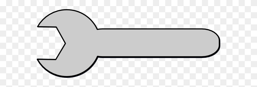 600x225 Gray Tool Wrench Png Clip Arts For Web - Wrench Clipart