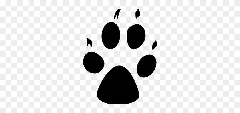 257x337 Gray Wolf - Wolf Paw PNG