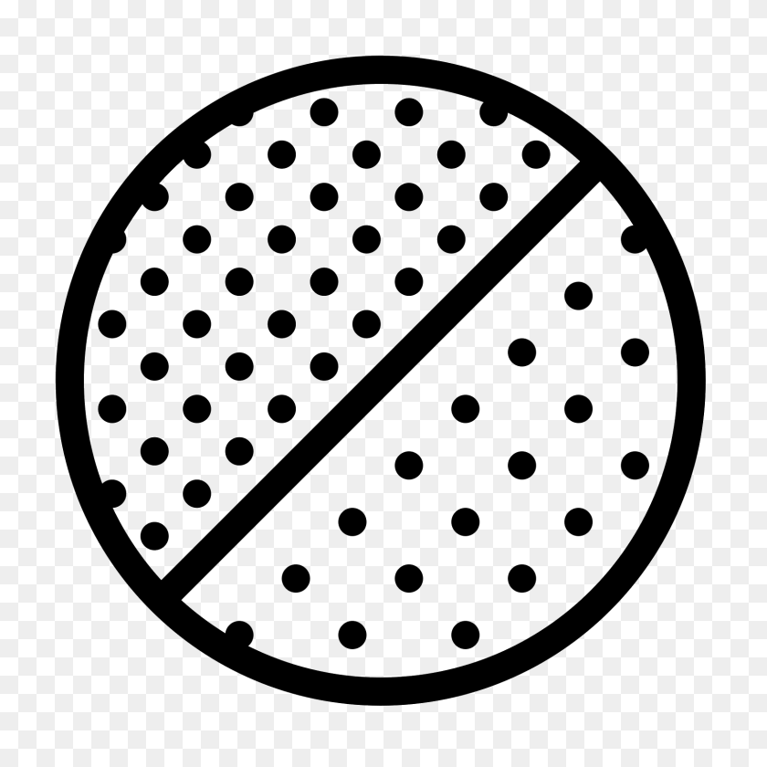 1600x1600 Grayscale Icon - Polka Dot Pattern PNG
