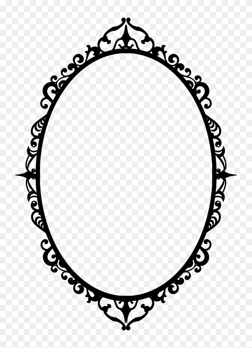 2480x3508 Great Graphics For Your Crafts - Oval Border Clip Art