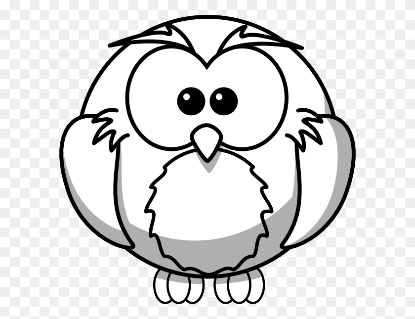 600x585 Great Gray Owl Clipart Outline - Face Outline Clipart