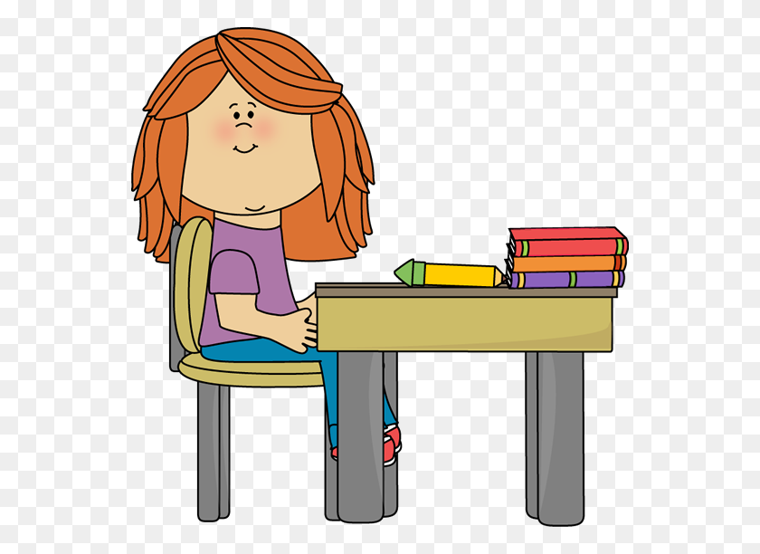 550x552 Great Of Student At Desk Clipart Letters Format - Good Student Clipart
