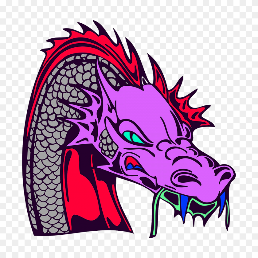 886x886 Great Pictures Of Cool Dragons - Dragon Head PNG