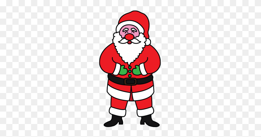 215x382 Great Santa Claus Picture! It's Not Difficult To Follow - Fold Clothes Clipart