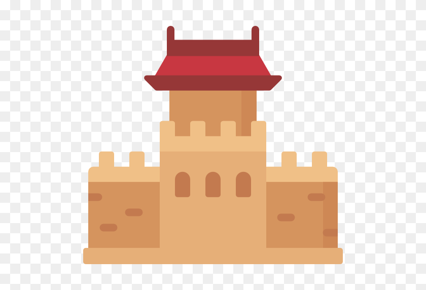 512x512 Great Wall Of China - Castle Wall PNG