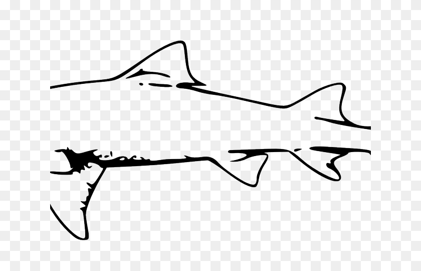 640x480 Большая Белая Акула Клипарт Морское Существо - Акула Клипарт Png