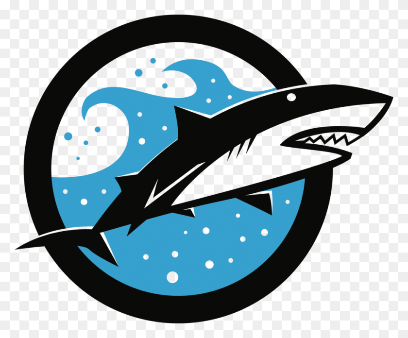 919x750 Great White Shark Logo Dinosaur Planet Dolphin - Shark Bite Clipart