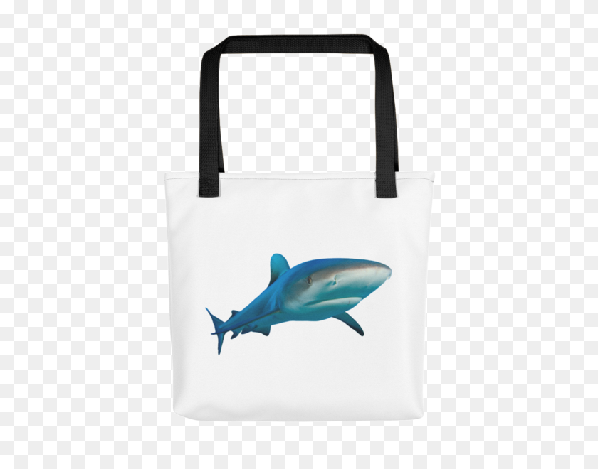 600x600 Great White Shark Print Tote Bag - Great White Shark PNG