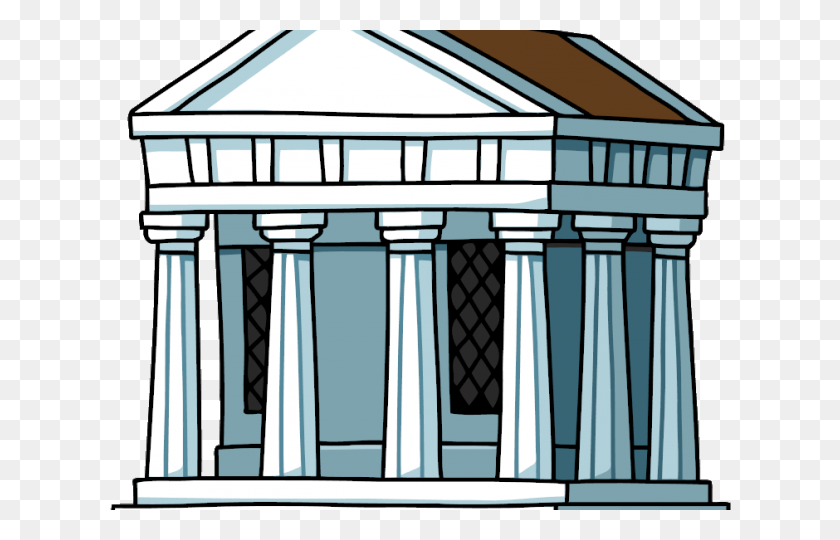 640x480 Греция Клипарт Греческое Здание - Греческий Храм Клипарт