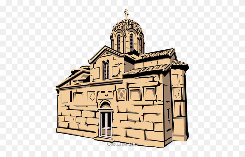 459x480 Greek Church Royalty Free Vector Clip Art Illustration - Church PNG