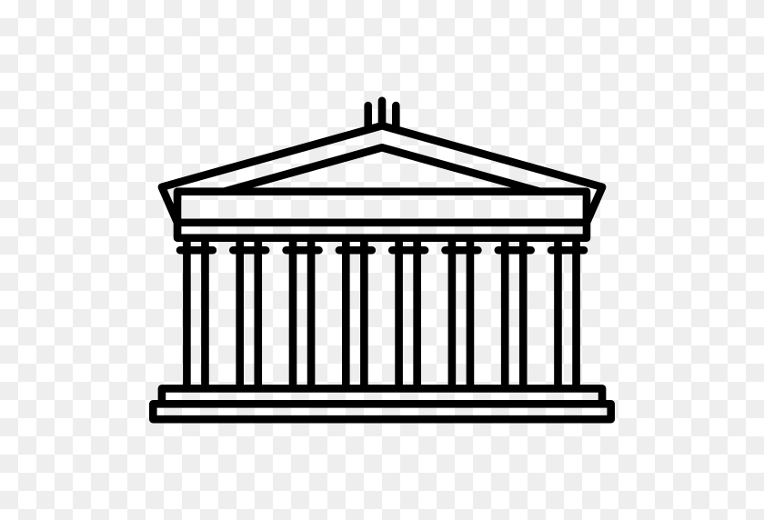 512x512 Греческая Икона - Греческий Храм Клипарт